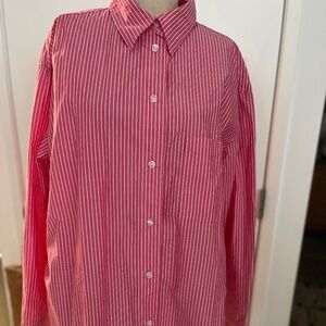 Pink and White Striped All Cotton Shirt